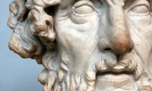 Close-up photo of a classical sculpture 