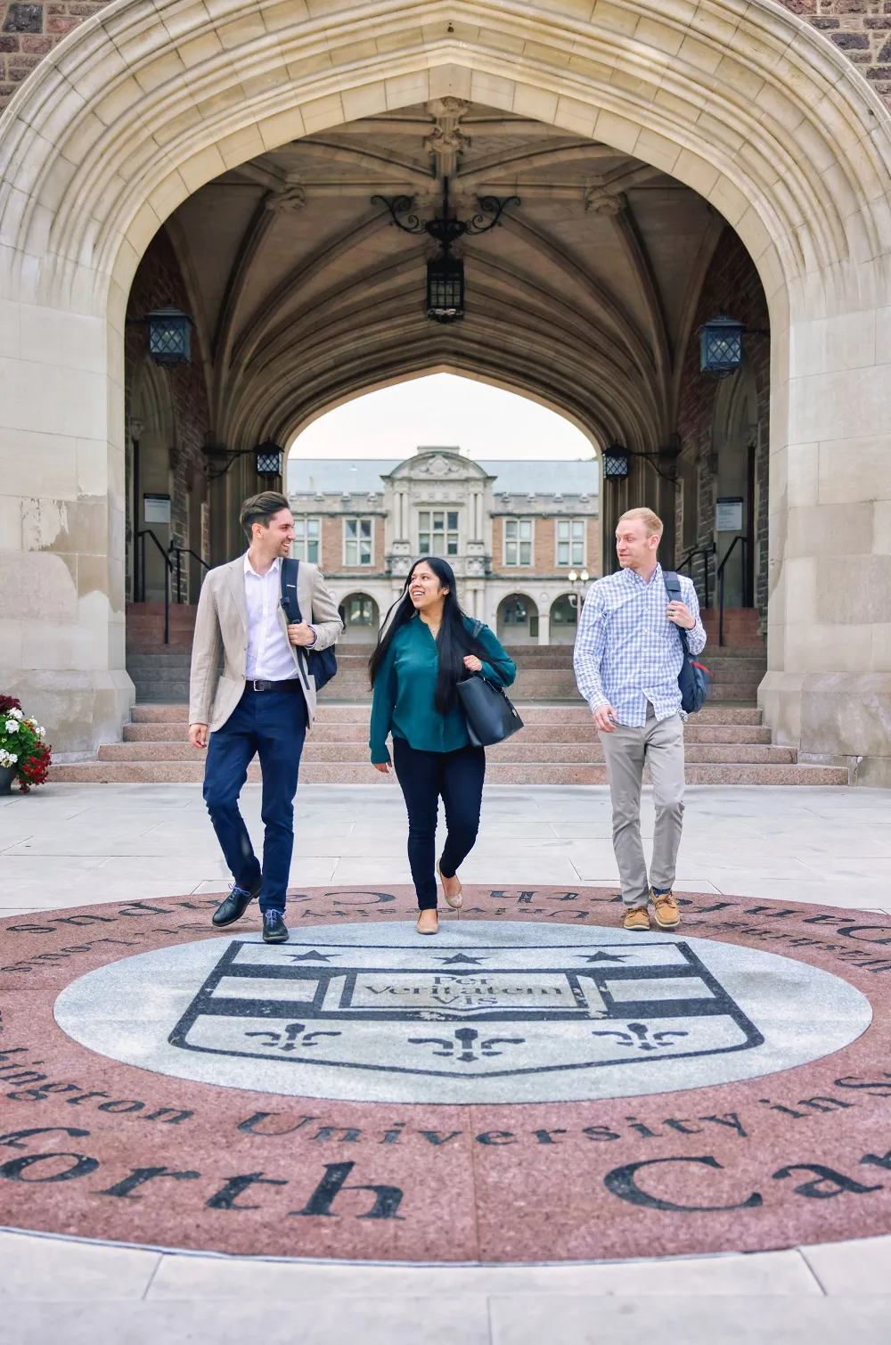 Photo of students walking